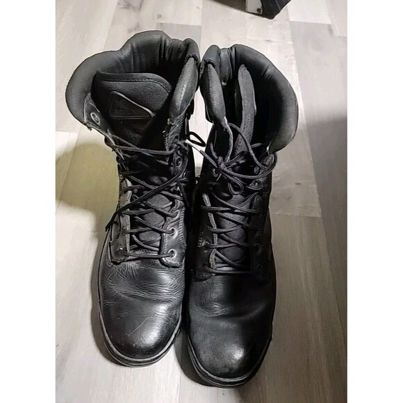 Rocky RB/01-01 Men’s Black Leather Insulated Military Combat Boots Sz 9.5 W main image 5